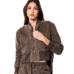 NWT Young Fabulous & Broke Colton Reversible Bomber Jacket